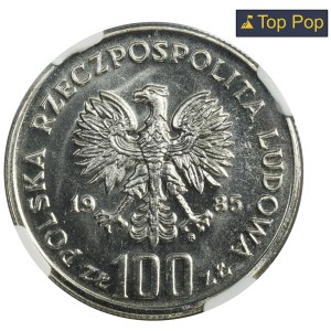 100 złotych 1985 Centrum Zdrowia Matki Polki - NGC MS64