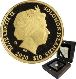 Solomon Islands, Elizabeth II, 10 Dollars 2020 - John Paul II