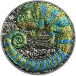 Niue, Elizabeth II, 5 Dollars Warsaw 2023 - Chameleon