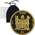 Fiji, Elizabeth II, 5 Dollars 2020 - Jesus Christ