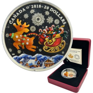 Canada, Elizabeth II, 25 Dollars Ottawa 2018 - Christmas Reindeer