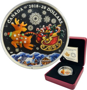 Canada, Elizabeth II, 25 Dollars Ottawa 2018 - Christmas Reindeer