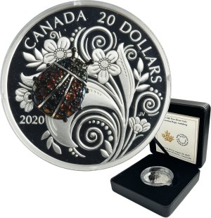Canada, Elizabeth II, 20 Dollars Ottawa 2020 - Ladybug