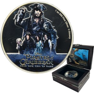 Niue, Elizabeth II, 2 Dollars 2017 - Dead Men Tell No Tales, Pirates of the Caribbean
