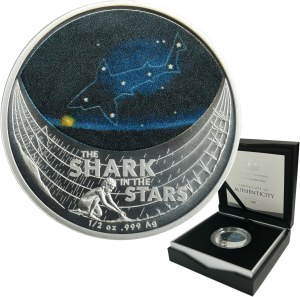 Australie, Elizabeth II, $1 Canberra 2021 - Constellation de requins
