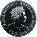 Australia, Elizabeth II, 1 Canberra Dollar 2021 - Constellation Shark