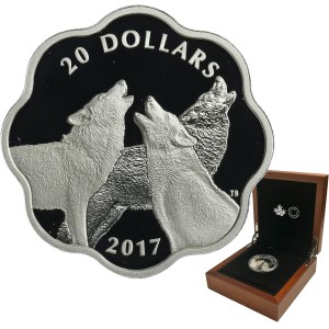Canada, Elizabeth II, 20 Dollars Ottawa 2017 - Timber Wolf