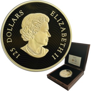 Canada, Elizabeth II, 125 Dollars Ottawa 2015 - Growling Cougar