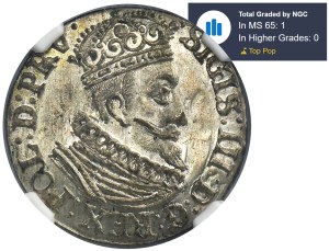 Sigismund III Vasa, Grosz Gdańsk 1623 SB - NGC MS65