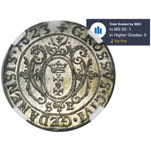 Sigismund III Vasa, Grosz Gdańsk 1623 SB - NGC MS65