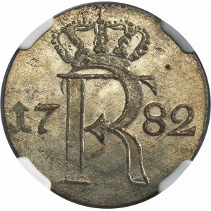 Germany, Kingdom of Prussia, Frederick II, 1/24 Thaler Berlin 1782 A - NGC MS64