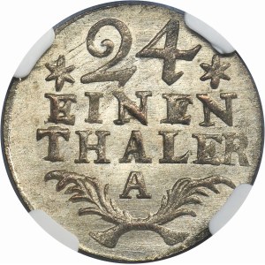 Germany, Kingdom of Prussia, Frederick II, 1/24 Thaler Berlin 1782 A - NGC MS64