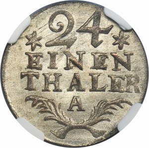 Allemagne, Royaume de Prusse, Frédéric II, 1/24 Thaler Berlin 1782 A - NGC MS64