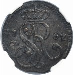 Poniatowski, Grosschen Krakau 1767 G - NGC MS63 BN