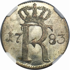 Germany, Kingdom of Prussia, Frederick II, 1/24 Thaler Berlin 1783 A - NGC MS64