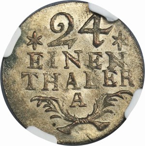 Allemagne, Royaume de Prusse, Frédéric II, 1/24 Thaler Berlin 1783 A - NGC MS64