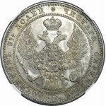 1 1/2 rubel = 10 zloty Warsaw 1837/6 MW - NGC AU55