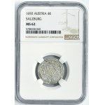 Archbishopric of Salzburg, Jan Ernest von Thun Hohenstein, 4 Kreuzer 1692 - NGC MS62