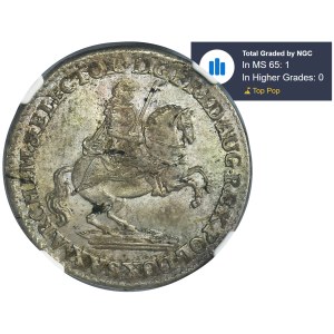 Augustus III of Poland, Groschen Dresden 1741 - NGC MS65
