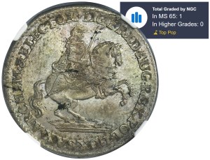 Augustus III of Poland, Groschen Dresden 1741 - NGC MS65