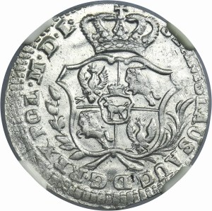 Poniatowski, 2 Groschen Warsaw 1766 FS - NGC MS64
