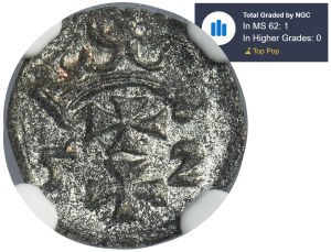 Sigismund II Augustus, Denarius Danzig 1552 - VERY RARE