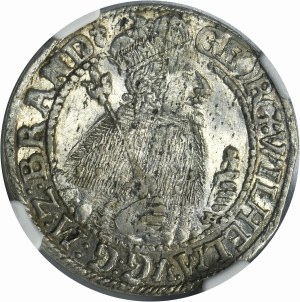 Duchy of Prussia, Georg Wilhelm, 1/4 Thaler Königsberg 1624 - NGC AU58