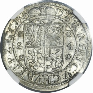 Duchy of Prussia, Georg Wilhelm, 1/4 Thaler Königsberg 1624 - NGC AU58