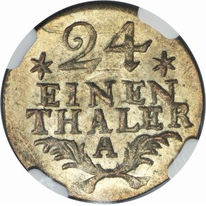 Germany, Kingdom of Prussia, Frederick II, 1/24 Thaler Berlin 1782 A - NGC MS64