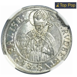 Archbishopric of Salzburg, Johann Ernst von Thun Hohenstein, 3 Kreuzer 1687 - NGC MS66