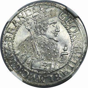 Duchy of Prussia, Georg Wilhelm, 1/4 Thaler Königsberg 1624 - NGC MS63+