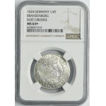 Duchy of Prussia, Georg Wilhelm, 1/4 Thaler Königsberg 1624 - NGC MS63+