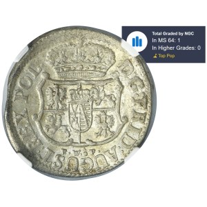 Augustus III of Poland, 1/24 Thaler Dresden 1750 FWôF - NGC MS64