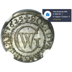 Ducal Prussia, Georg Wilhelm, Schilling Königsberg 1625 - NGC MS64