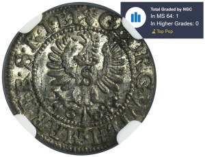 Ducal Prussia, Georg Wilhelm, Schilling Königsberg 1625 - NGC MS64