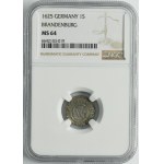 Ducal Prussia, Georg Wilhelm, Schilling Königsberg 1625 - NGC MS64