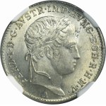 Austria, Ferdynand I, 5 Krajcarów Wiedeń 1848 A - NGC MS65+