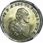 Xaver as administrator, 1/6 Thaler Dresden 1767 EDC - NGC MS62