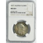 Austria, Franz Joseph I, 1 Florin Wien 1877 - NGC MS66+