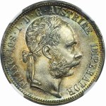 Austria, Franz Joseph I, 1 Florin Wien 1877 - NGC MS66+