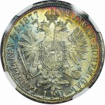 Austria, Franz Joseph I, 1 Florin Wien 1877 - NGC MS66+
