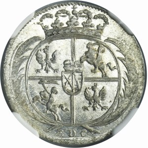 August III Sas, 1/24 Talara (grosz) Lipsk 1754 L/EDC - NGC MS63
