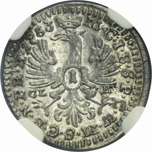 Germany, Brandenburg-Bayreuth, Friedrich III, 1 Kreuzer 1753 CLR - NGC MS62