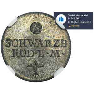 Germany, Principality of Schwarzburg-Rudolstadt, Friedrich Günther, 6 Pfennig Saalfeld 1812 - NGC MS66