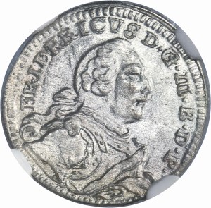 Germany, Brandenburg-Bayreuth, Friedrich III, 1 Kreuzer 1753 CLR - NGC MS63