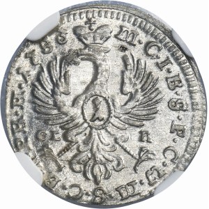 Germany, Brandenburg-Bayreuth, Friedrich III, 1 Kreuzer 1753 CLR - NGC MS63