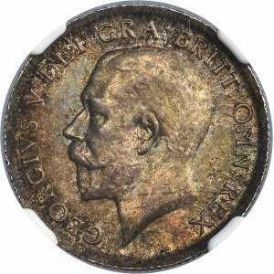 Great Britain, George V, Shilling London 1919 - NGC MS65