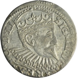 Zygmunt III Waza, Trojak Ryga 1598 - bez znaku pomiędzy DG