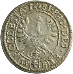 Silesia, Duchy of Neisse, Friedrich von Hessen, 1 Kreuzer Neisse 1681 LPH