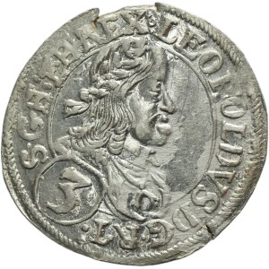 Austria, Leopold I, 3 Krajcary Sankt Veit 1665